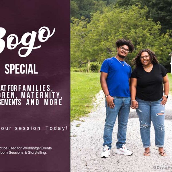BOGO Special- Buy One Session, Gift One Free